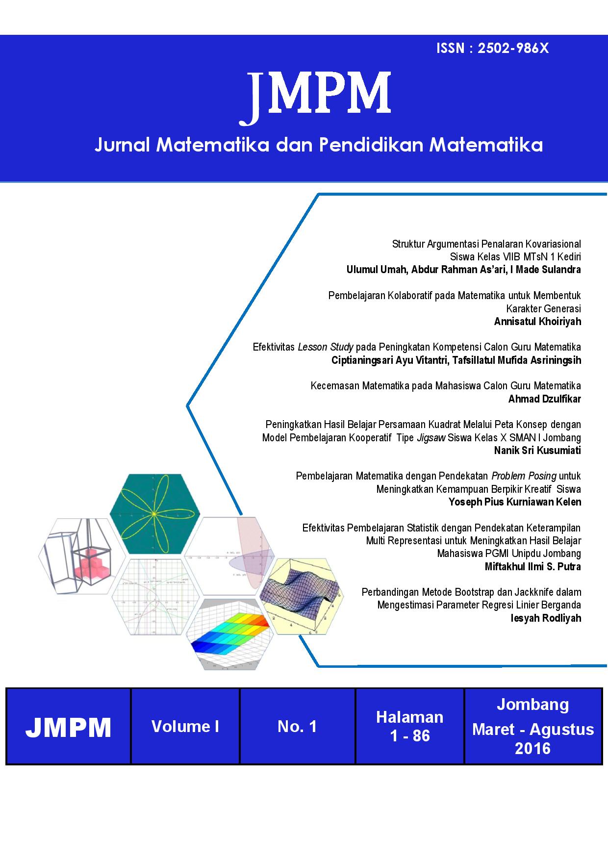 JMPM: Jurnal Matematika Dan Pendidikan Matematika – RJI